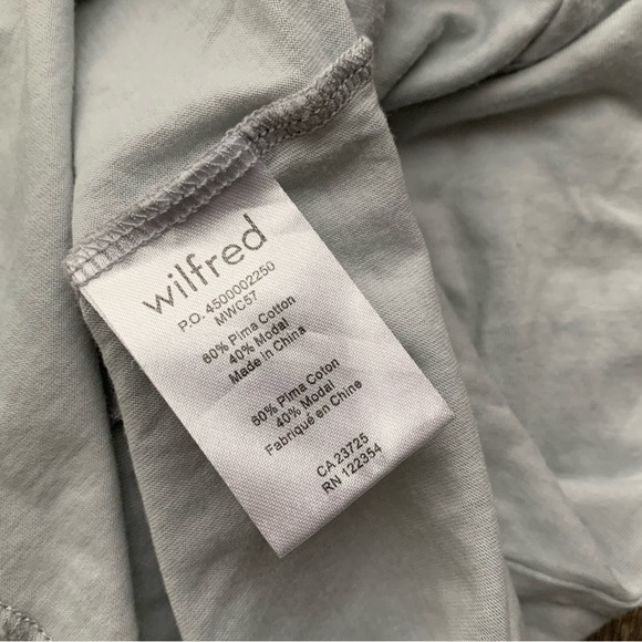 Aritzia Wilfred Bustier Corset Tank Top Pale Blue Gray Cotton Sleeveless Small - Picture 8 of 15